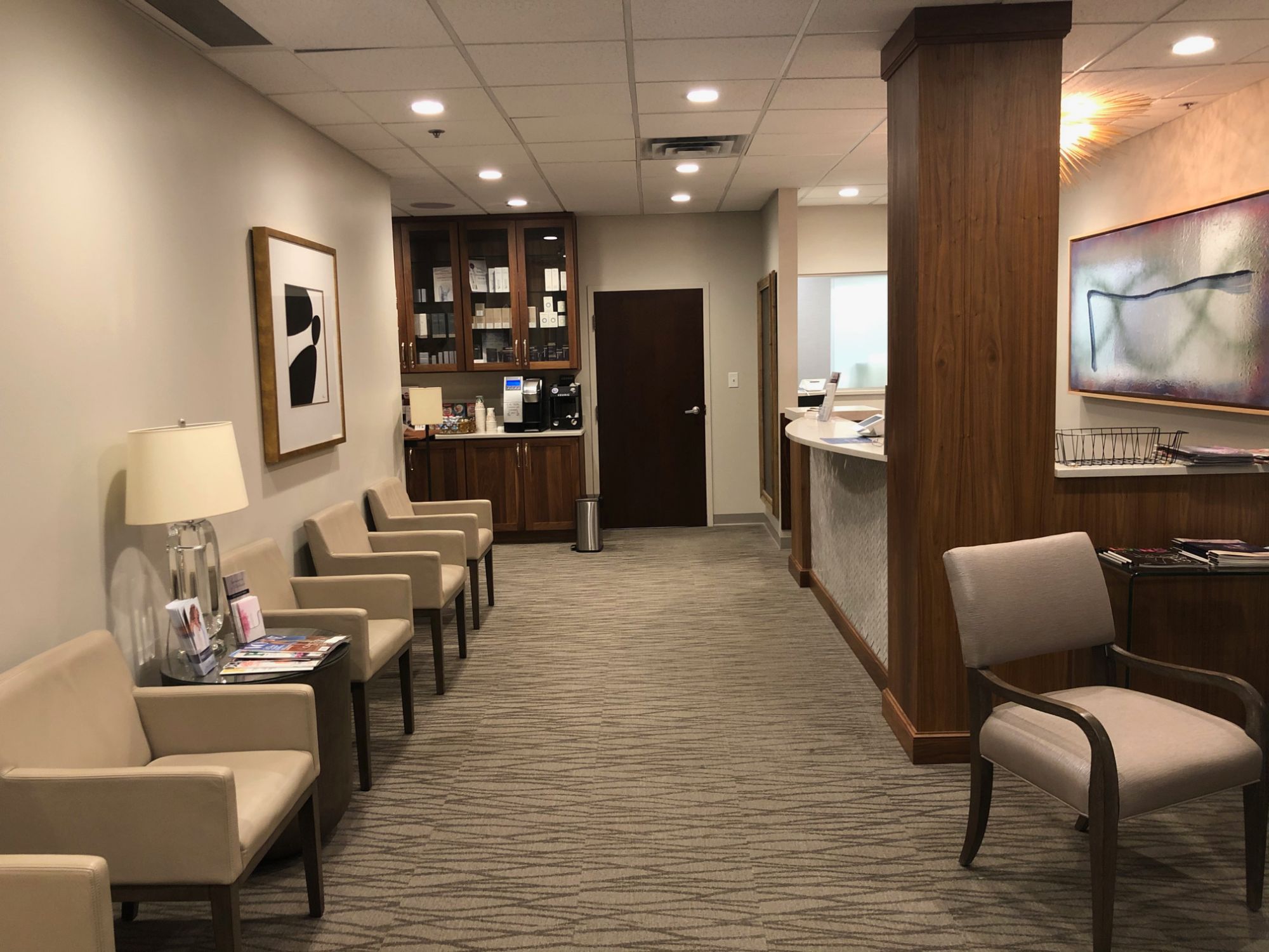 Waiting room at the Indianapolis clinic